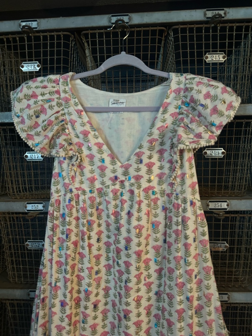 SAYLOR Multi Darya Cherry Blossom Maxi Dress Size Small 38500 - Picture 6 of 16